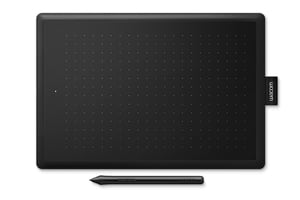 Wacom One by Medium Graphics Tablet, Black, 2540 lpi, 216 x 135 mm, USB