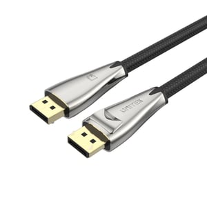 UNITEK C1606BNI kabel DisplayPort 1 m Czarny, Srebrny