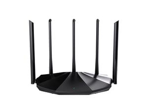 Tenda TX2 Pro trådlös Gigabit Ethernet-router, dual-band (2,4 GHz/5 GHz), svart