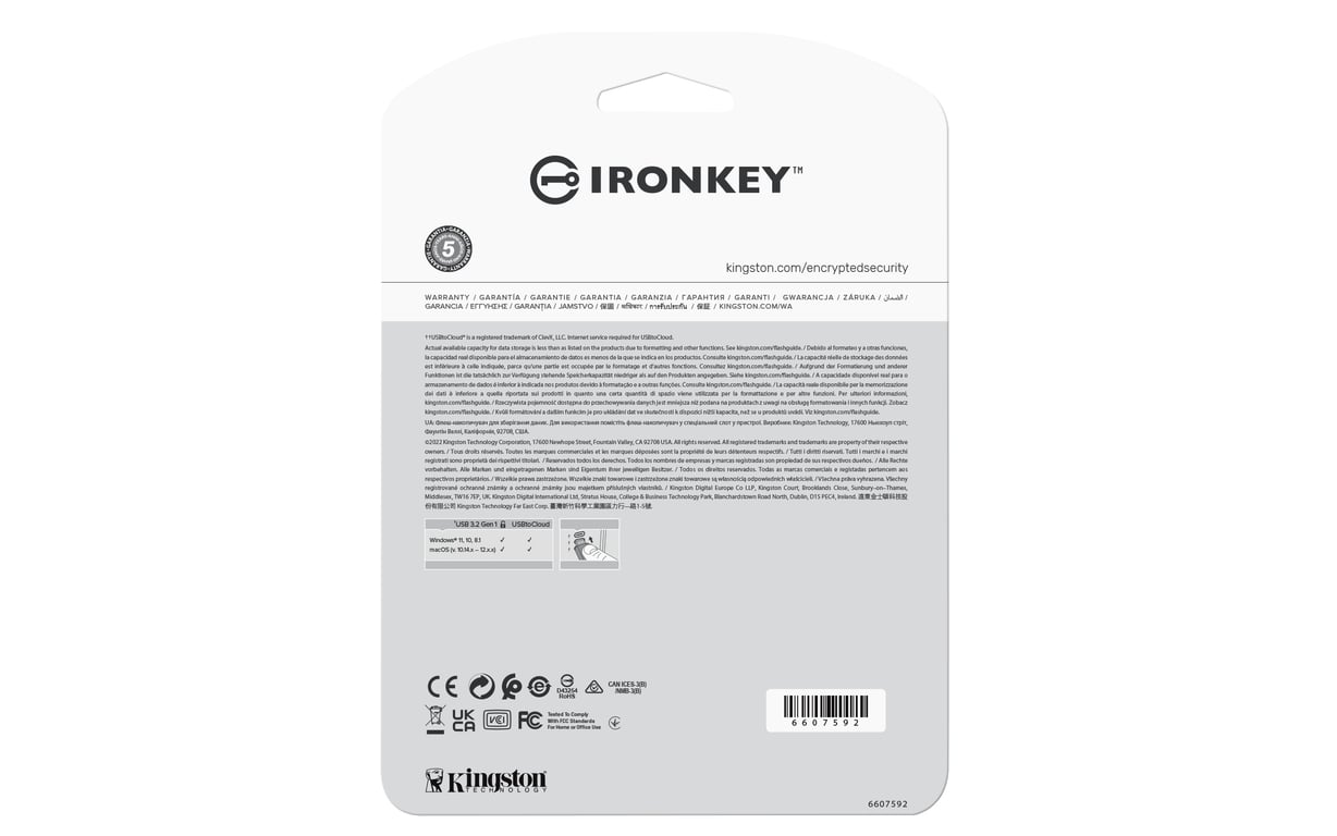 Kingston Technology IronKey Locker+ 50 pamięć USB 64 GB USB Typu-A