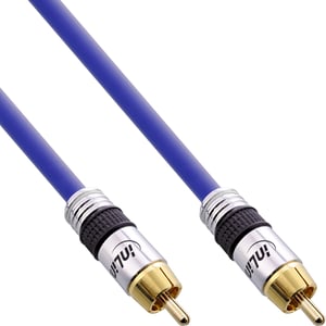 InLine 89405P kabel audio 5 m RCA Niebieski