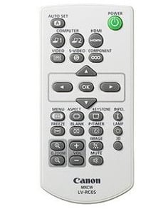 Canon LV-RC06 Fernbedienung für Projektor – Tasten drücken