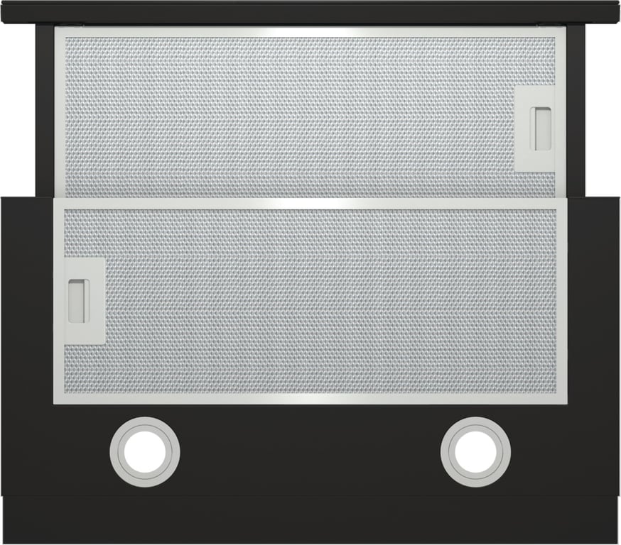 Gorenje TH64E4BG Pół wbudowany (wyciągany) Czarny 450 m³/h