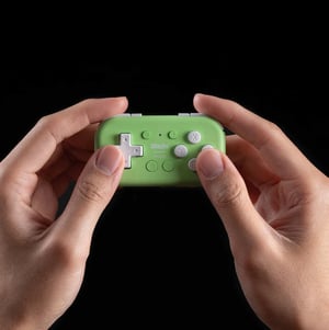 8Bitdo Micro Zielony USB Gamepad Android, Nintendo Switch, PC, iOS