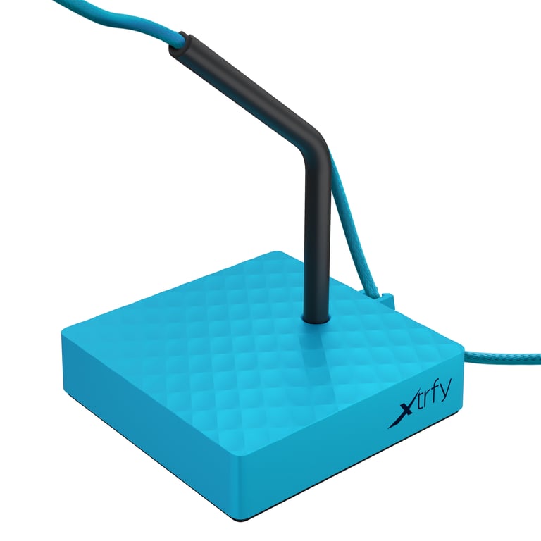 CHERRY XTRFY B4 Biurko Uchwyt na kabel Niebieski 1 szt.