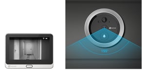 EZVIZ DP2C wideodomofon 2 MP 10,9 cm (4.3") Srebrny
