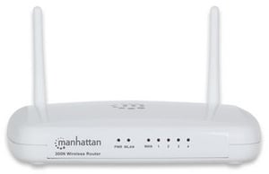 Manhattan 525466 Fast Ethernet Wireless Router, Single Band (2.4 GHz), White