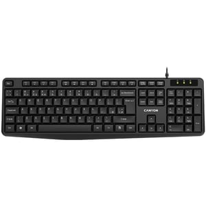 Canyon KB-1 EN klawiatura Dom USB QWERTY Angielski Czarny