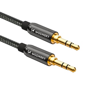 Wozinsky 5907769307454 kabel audio 1,5 m 3.5mm Czarny