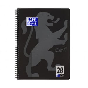 Oxford 400121610 A4+ Notebook, 160 sheets. Black, Gray