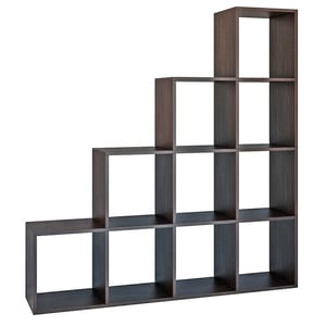 Topeshop STEP WENGE 4X4 hyllor till vardagsrummet