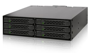 Icy Dock MB996SP-6SB macierz dyskowa 0 TB Czarny