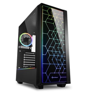 Sharkoon RGB LIT 100 Midi Tower Svart