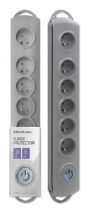 Qoltec 50199 5 m Power Strip with 6 Outlets, Indoor, Gray