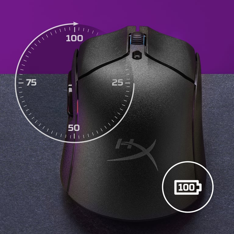 HyperX Pulsefire Haste 2 — bezprzewodowa mysz dla graczy (biała)