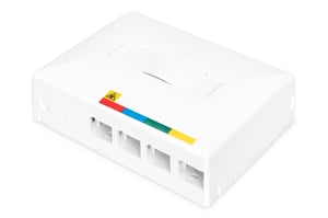 Digitus FTTX-Leergehäuse für 4 SC-, SX-, LC- und DX-Anschlüsse