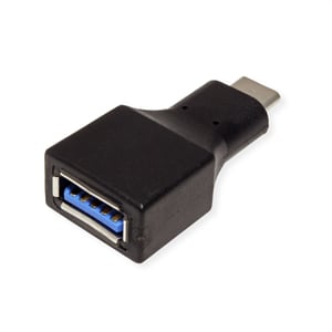 VALUE 12.99.9030 adapter för USB Type C- till USB Type A-kablar, svart