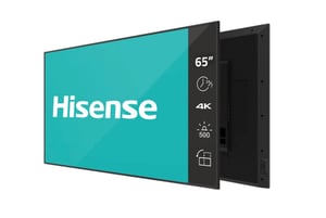 Hisense 65DM66D signage display, 165.1 cm (65"), LED, Wi-Fi, 500 cd/m², 4K Ultra HD, Black, built-in processor, Android 11, 24/7
