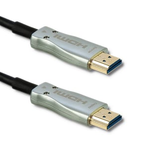 Qoltec 50474 HDMI-kabel 30 m, HDMI typ A (standard), svart, silver
