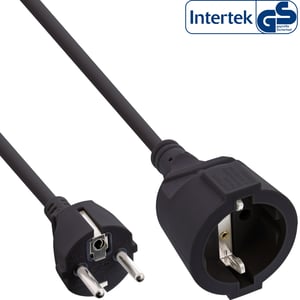 InLine 16405 rozgałęziacz 5 m 1 x gniazdo sieciowe Czarny