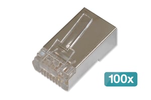 Digitus Wtyk modułowy CAT 6 do kabla okrągłego, wtyk przelotowy - 100 szt.