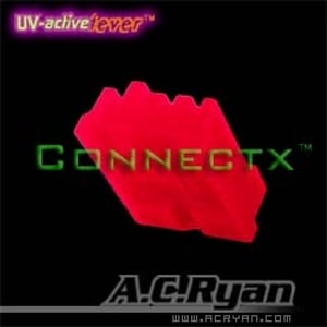 AC Ryan Connectx™ Floppy Power 4pin Female - UVRed 100x Czerwony