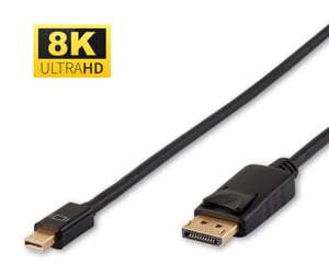 Microconnect DP-MMG-180MBV1.4 DisplayPort-Kabel, 2 m, Mini DisplayPort, schwarz