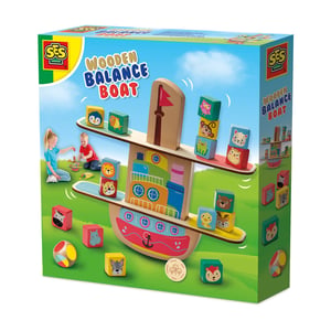 SES Creative Wooden Balance Boat Balance Game
