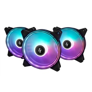 Chieftec Chieftronic Nova Set Fläkt 12 cm Svart 3 st.