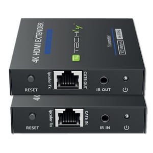 Techly IDATA EXT-565 AV Extender AV Transmitter and Receiver Black