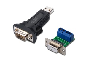 Digitus USB 2.0-konverterare/adapter till RS485 (DB9) med USB A-kabel (han/hon), längd 80 cm