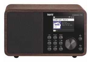 Imperial DABMAN i170 DAB+ Przenośny Analogowy Czarny, Drewno