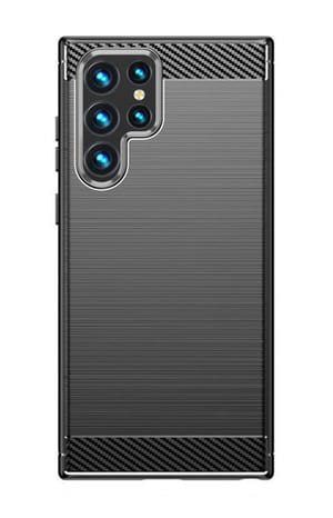 Hurtel Carbon pokrowiec na telefon komórkowy 17,3 cm (6.8") Czarny