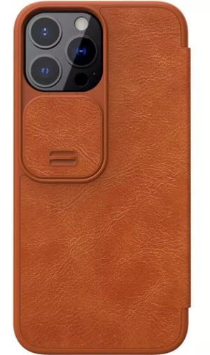 Nillkin Qin Pro pokrowiec na telefon komórkowy 15,5 cm (6.1") Folio Brązowy