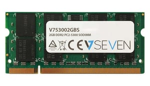 V7 V753002GBS minnesmodul 2 GB 1 x 2 GB DDR2 200-stifts SO-DIMM