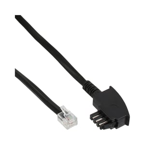 InLine 18813 kabel telefoniczny 3 m Czarny