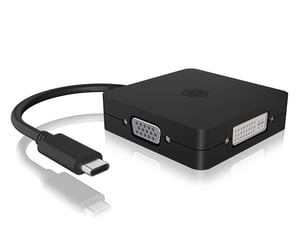 ICY BOX IB-DK1104-C externe USB-Grafikkarte 3840 x 2160 px Schwarz