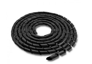 Qoltec 52253 Cable Organizer Cable Sleeve Black 1 pc.