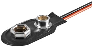 Goobay 11445 container and latch for 1 9V battery/rechargeable battery