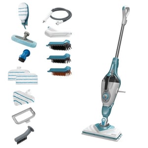 Black & Decker BHSM1610DSM Portable Steam Cleaner 0.5 L 1600 W Color: Aqua, White