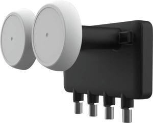 Inverto IDLM-QDM410 Quad Monoblock LNB-konverterare Svart, Vit