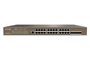 IP-COM Networks G5328P-24-410W przełącznik sieciowy Zarządzany L3 Gigabit Ethernet (10/100/1000) Obsługa PoE 1U Czarny