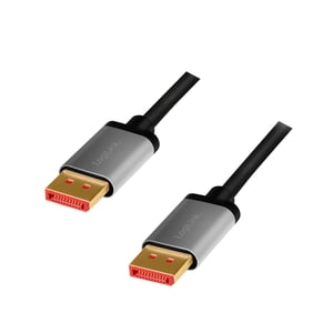 LogiLink CDA0104 DisplayPort Cable, 1 m, Black, Gray