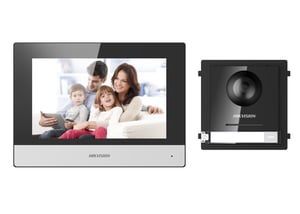 Hikvision DS-KIS602 Video-Türsprechanlage 2 MP 17,8 cm (7") Schwarz, Grau