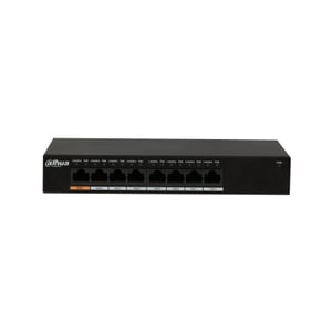 Dahua Technology PFS3008-8GT-96 nätverksswitch, icke-hanterad L2 Gigabit Ethernet (10/100/1000), stöd för PoE, svart