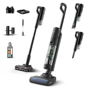 Philips 7000-serien XW7263/11 stavdammsugare/elektrisk borste 2-i-1-dammsugare med stativ Batteridriven Torr- och våtrengöring Påsfri 0,45 l 160 W Svart