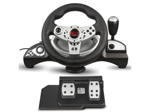 NanoRS RS700 kontroler gier Czarny, Srebrny USB Kierownica Analogowa/Cyfrowa Android, Nintendo Switch, PC, PlayStation 4, Playstation 3, Xbox One
