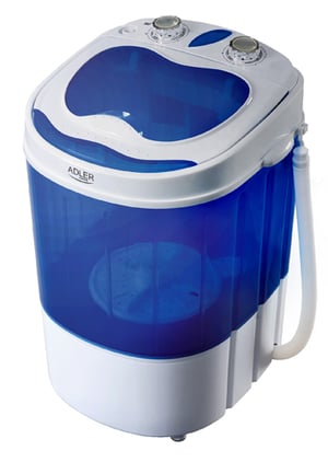 Adler AD 8051 Top-Loading Washing Machine, 3 kg, Blue, White