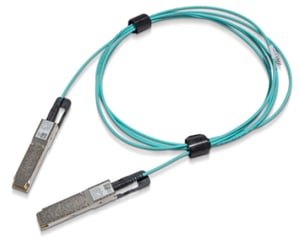 Nvidia MFS1S00-H015V 15 m InfiniBand/Fiber Optic Cable, QSFP56, Blue