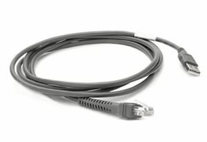 Zebra CBA-U21-S07ZBR parallellkabel, svart, 2,1 m, USB EAS